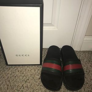 100% authentic Gucci slides with box
